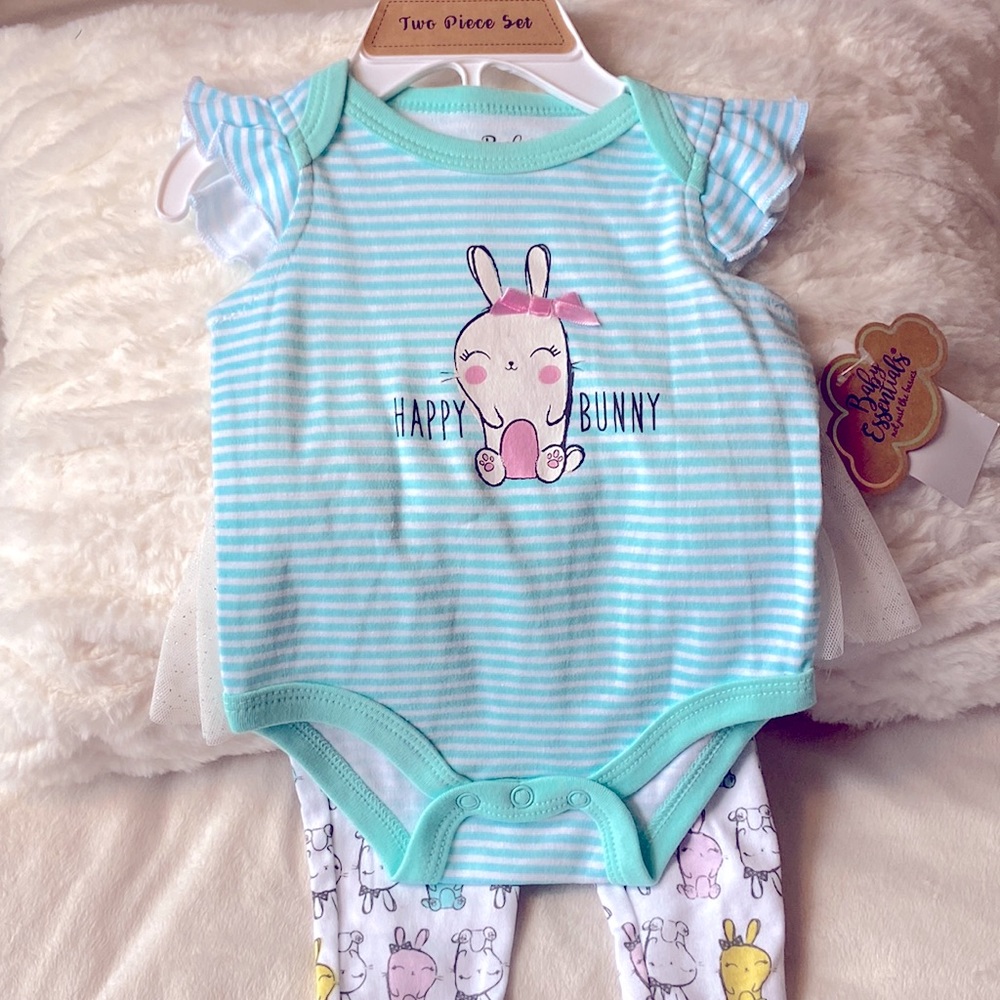 Baby Girl (3-9M) Baby Essentials Happy Bunny Tutu Set